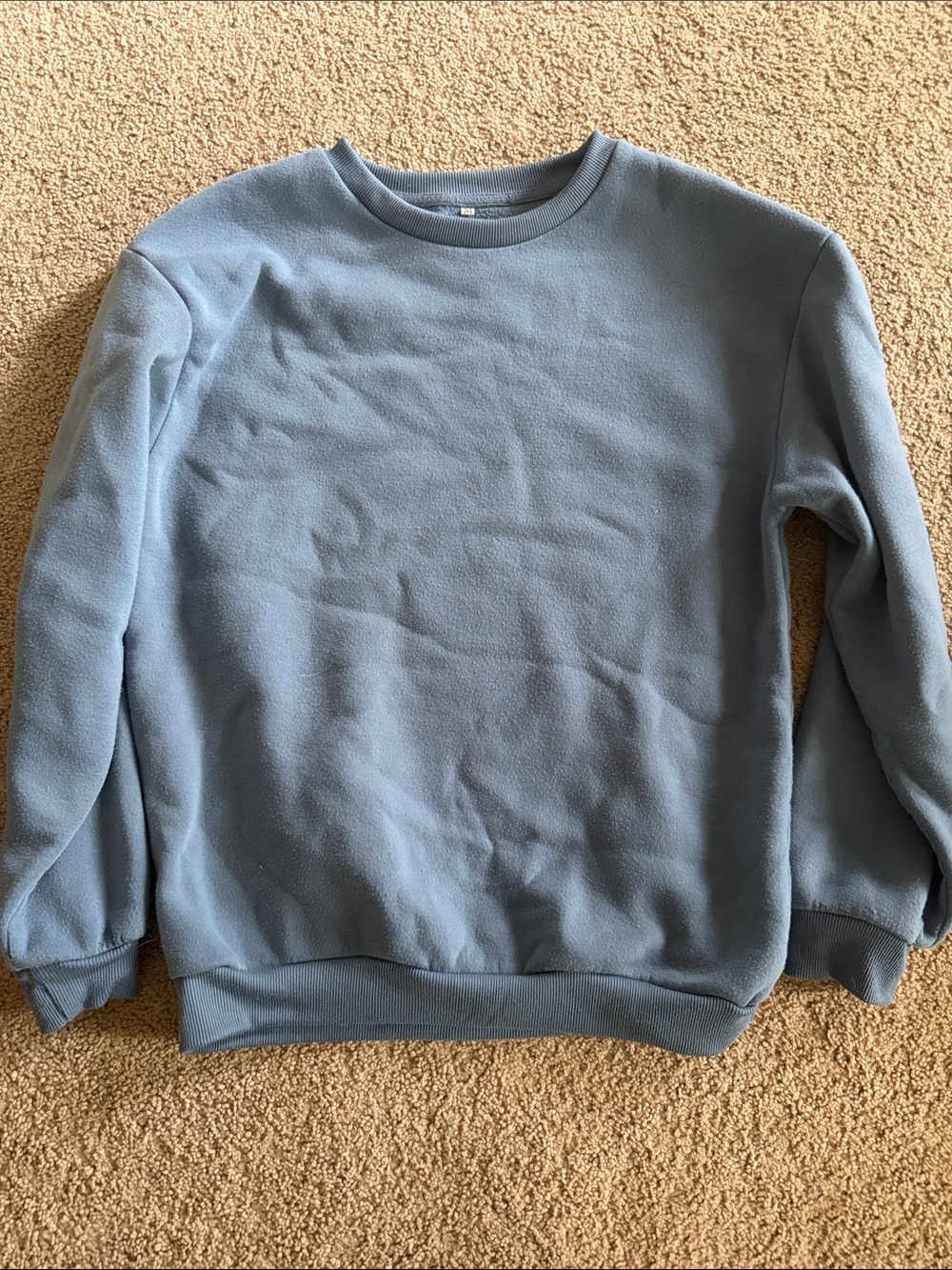 Relaxed Crewneck Sweatshirt in Slate Blue